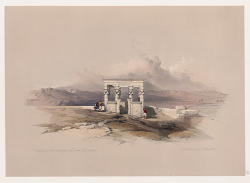 Digital Print - Temple of Isis on the roof of the great temple of Dendera [Dandara]. by David Roberts