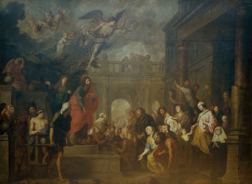 Digital Print - Christ Healing the Sick People Lying near the Pool of Bethesda by Theodoor Boeyermans