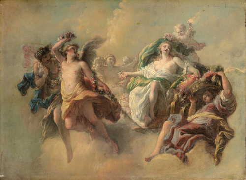 Digital Print - Triomphe De Flore by Circle of Antoine-Franois Callet