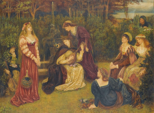 Digital Print - Fiammetta Singing by Marie Spartali Stillman