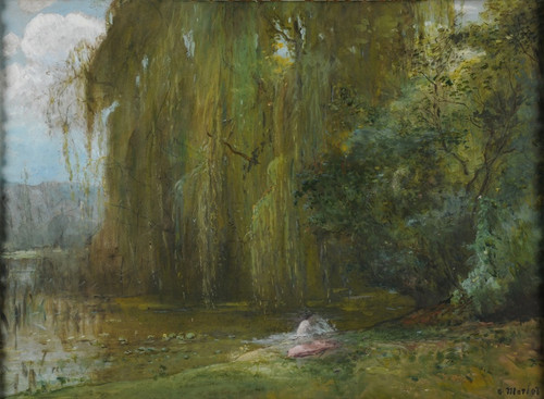 Digital Print - La baigneuse by Alphonse Morlot