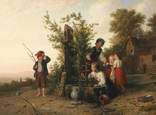 Digital Print - Das Blindekuhspiel by Johann Georg Meyer von Bremen