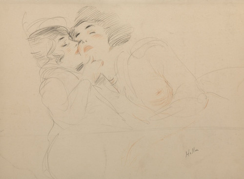 Digital Print - Two women by Paul Csar Helleu