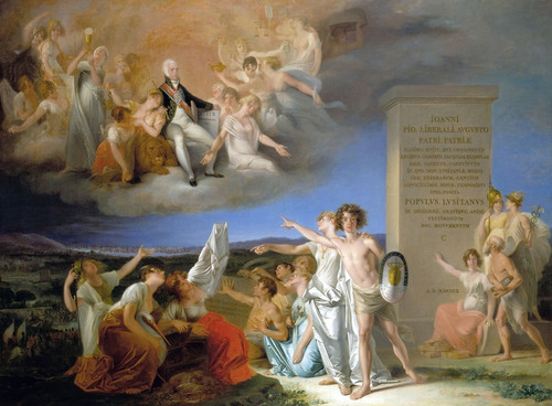 Digital Print - Allegory of the Virtues of the Prince Regent D. Joo by Domingos Sequeira