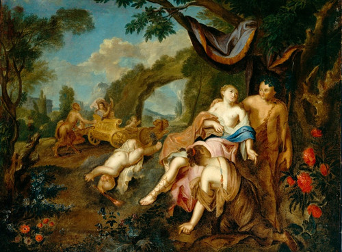 Digital Print - Bacchus and Ariadne by Gustavus Hesselius