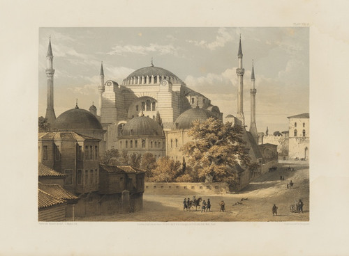 Digital Print - Aya Sofia, Constantinople; as recently restored by order of H. M. the sultan Abdul-Medjid Pl.19 by Gaspare Fossati