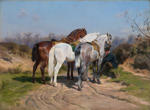 Digital Print - Relay Hunting by Rosa Bonheur