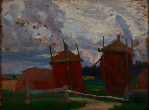 Digital Print - Lithuanian Ricks by Jan Stanislawski