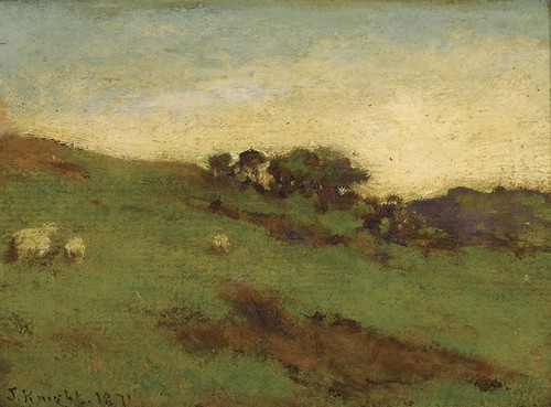 Digital Print - Landscape with Sheep by Joseph Knight