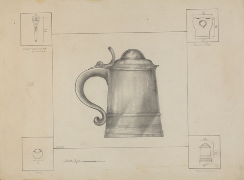Digital Print - Pewter Tankard by Henry Meyers