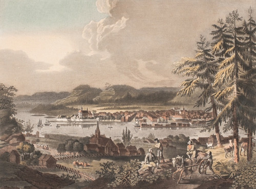 Digital Print - Vue de la ville de Christiania by Georg Haas