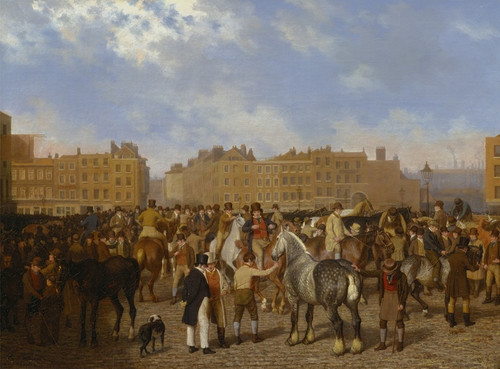 Digital Print - Old Smithfield Market by Jacques-Laurent Agasse