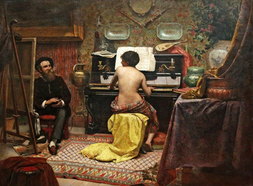 Digital Print - The model at rest by Almeida Jnior