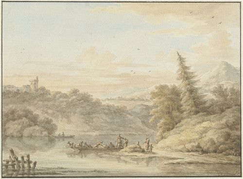 Digital Print - Rivierlandschap by Cornelis Buys