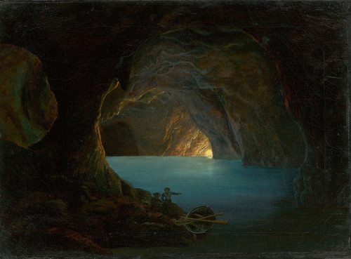 Digital Print - The Blue Grotto on Capri by Carl Friedrich Seiffert