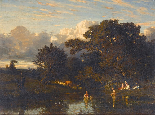 Digital Print - Les Baigneuses by Jules Dupr