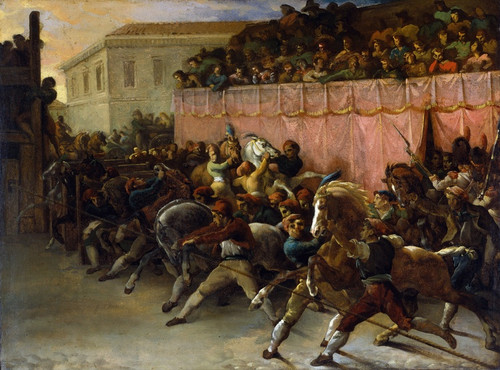 Digital Print - Riderless Racers at Rome by Thodore Gricault