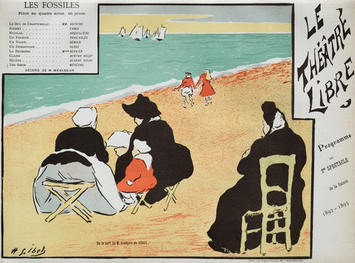 Digital Print - Les Fossiles (Program from Thtre Libre) by Henri-Gabriel Ibels