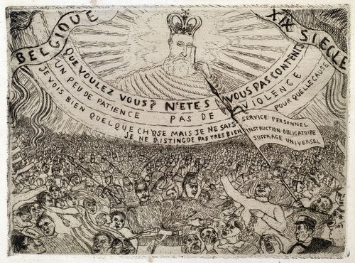 Digital Print - Belgium in the XIXth Century by James Ensor