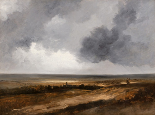Digital Print - Sun effect on the plain by Georges Michel