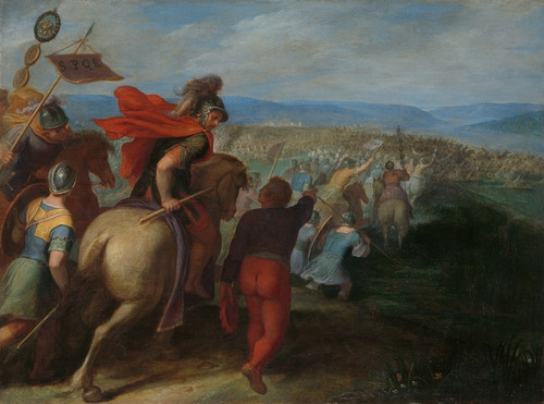 Digital Print - The Romans nearly Overpower the Army of Julius Civilis through the Treachery of a Batavian by Otto van Veen