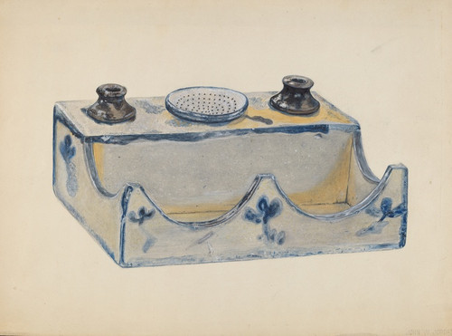 Digital Print - Pottery Ink Stand by John Jordan