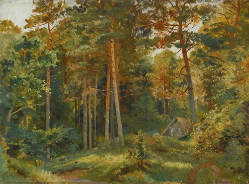Digital Print - The Mill In The Forest by Ivan Ivanovich Shishkin