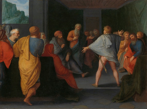 Digital Print - The Conference of the Gauls at Reims by Otto van Veen