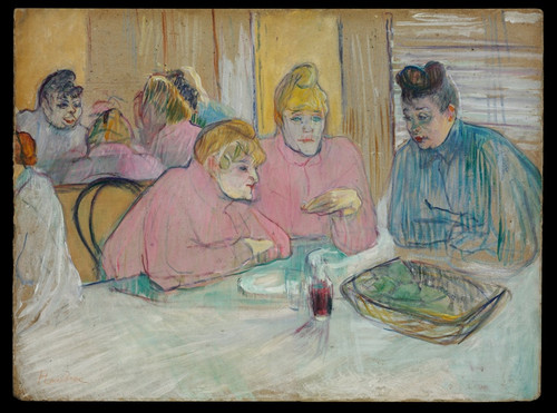 Digital Print - The Ladies in the Dining Room by Henri de Toulouse-Lautrec