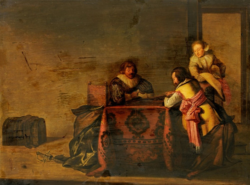 Digital Print - Tric Trac Player by Pieter Codde