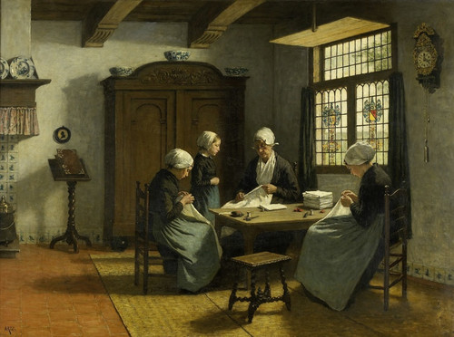 Digital Print - In the Orphanage at Katwijk-Binnen by David Adolph Constant Artz