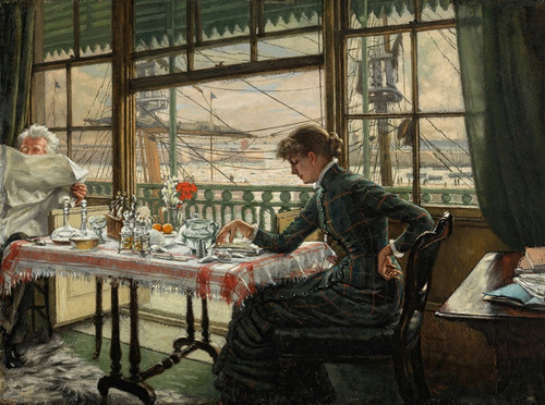 Digital Print - Room Overlooking the Harbour by James Tissot