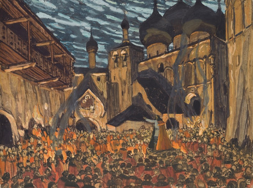 Digital Print - Set Design For Act I of Pskovityanka by Alexander Yakovlevich Golovin