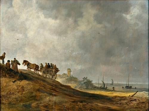 Digital Print - Beach Picture by Jan van Goyen