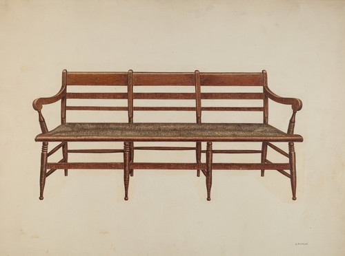 Digital Print - Settee by Harry Eisman