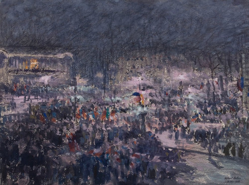Digital Print - La Marseillaise chante  la loggia de l'Opra par Me Chenal le 12 novembre 1918 by Louis-Gilbert Bellan