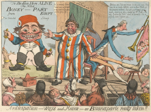Digital Print - Anticipation - Ways & Means - or - Buonaparte Really Taken!! by Charles Williams