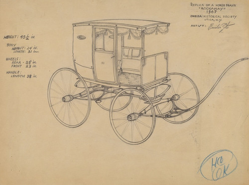 Digital Print - Replica of a Carriage by Emilio Zito