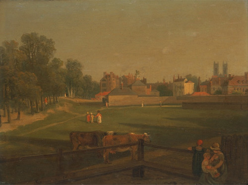 Digital Print - A Western View of part of Westminster and Bird Cage Walk taken from the Mill House..., by George Arnald
