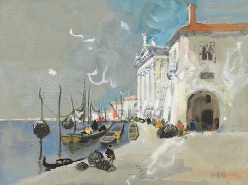 Digital Print - Fish baskets, Chioggia, south of Venice by Hercules Brabazon Brabazon