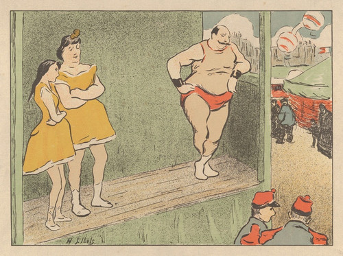 Digital Print - Design for Theater Program for The Grapnel and The Emancipated from Les Programmes du Thtre-Libre by Henri-Gabriel Ibels