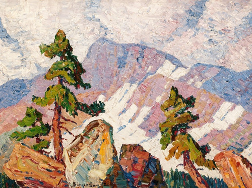 Digital Print - Rocky Mountain Landscape by Birger Sandzn