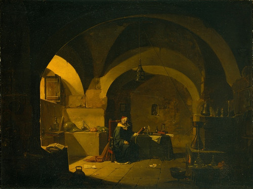 Digital Print - A Chemist In His Laboratory by Vincenzo Giovannini Digital Print - A Chemist In His Laboratory by Vincenzo Giovannini