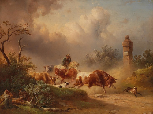 Digital Print - Returning Home With An Approaching Storm by Edmund Mahlknecht