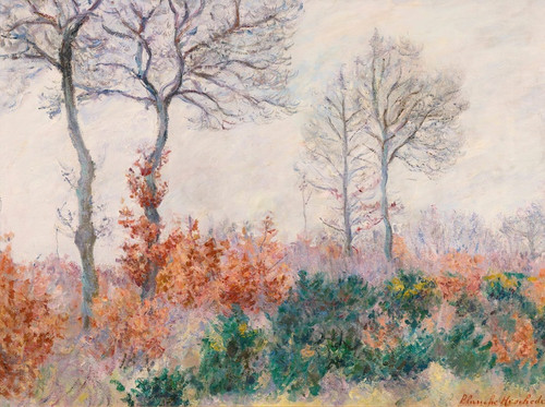 Digital Print - Bois Tailler En Automne (Effet D'hiver) by Blanche Hosched-Monet