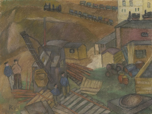 Digital Print - Building site of I. G. Farben by Pauline Kowarzik