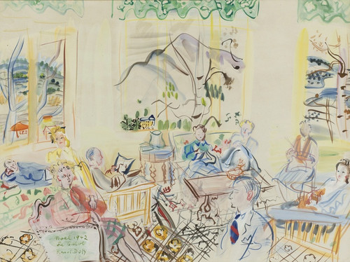 Digital Print - Le Casot'  vernet-les-bains, noel by Raoul Dufy