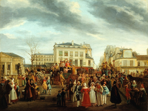 Digital Print - La descente de la Courtille, le mercredi des Cendres 1823 by Artus Despagne