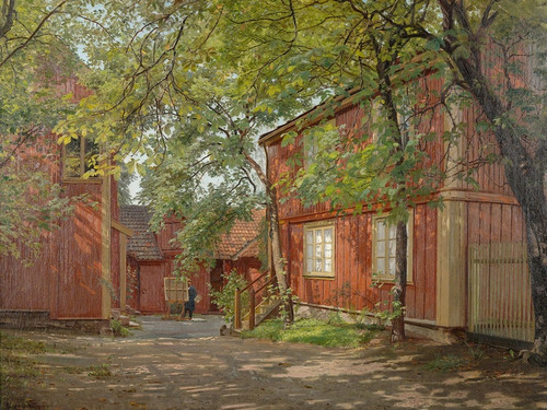 Digital Print - Morgen, Majorstuveien 8 by Amaldus Nielsen