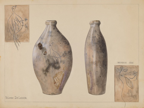 Digital Print - Flask by Yolande Delasser Digital Print - Flask by Yolande Delasser